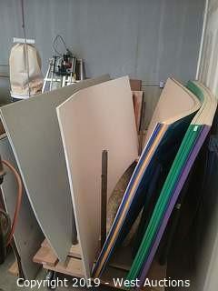(29) Assorted 8' × 4' × 1/4"  Sheets of Rigid Foam PVC
