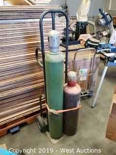 Oxy-cetylene Tanks On Dolly