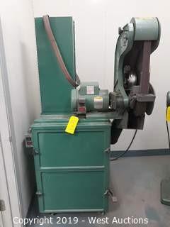 Burr King 760 1.5" X 60" 3 Wheeled Belt Grinder With Dust Collector