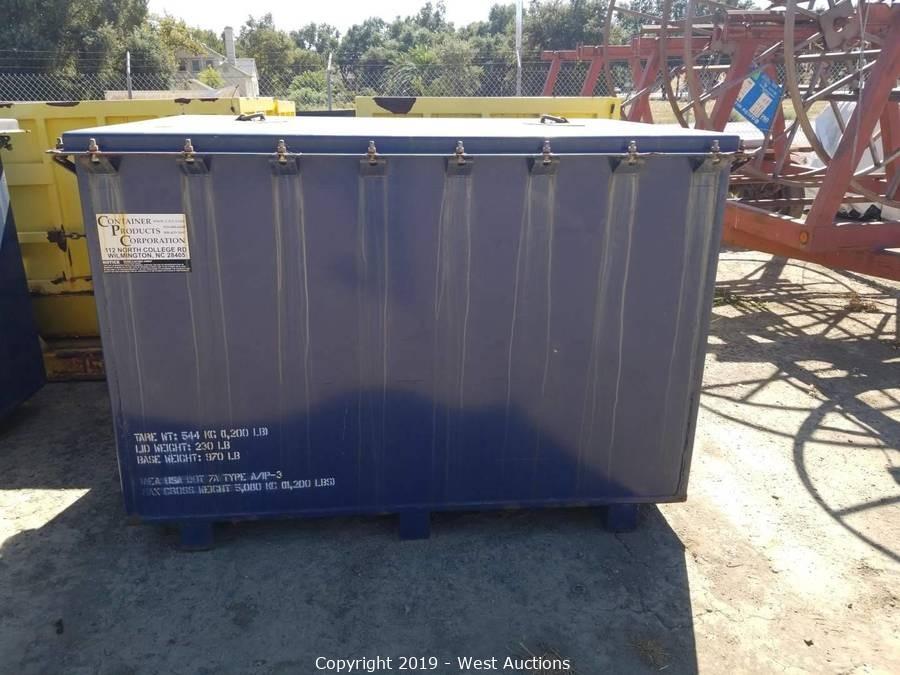 Online Auction of Trench Plates, Steel Storage Containers, Intermodal Scales, and More in Woodland, CA