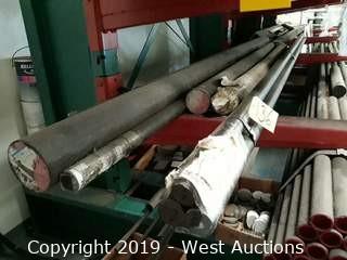 Steel Stock: Entire Rack Of Steel Stock, Various Sizes