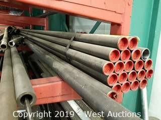 Steel Stock: (21) Units Of 2⅛" X 22' Steel Pipe And (8) Additional Units Of Steel Stock 