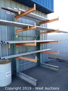 6½' Wide X 10' Tall Cantilever Material Rack