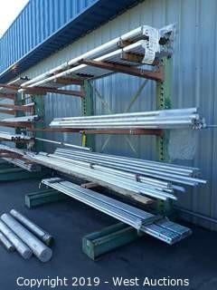 8' Wide X 8' Tall Cantilever Material Rack