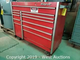 Snap-On 12-Drawer Tool Box and Contents of Wrenches, Ratchets, Screwdrivers, Drill, Dremel, More