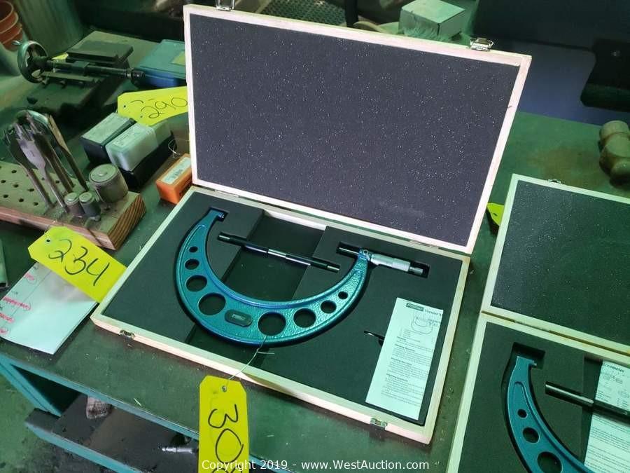 Online Auction of Machine Shop Tools and Equipment in Woodland, CA