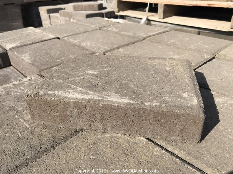 Online Auction of Patio Pavers and Concrete Retaining Wall Blocks for Sale in Dixon, CA