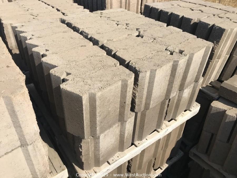 Online Auction of Patio Pavers and Concrete Retaining Wall Blocks for Sale in Dixon, CA