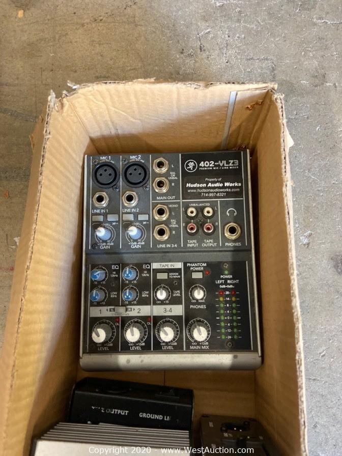 West Auctions Auction Online Auction of Audio and Visual Equipment in Orange County