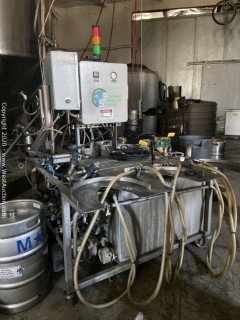 Premier Stainless Systems KGW-SA-3V3-CS Three Station, Semi-Auto, Keg Rinser, Cleaner, Sanitizer