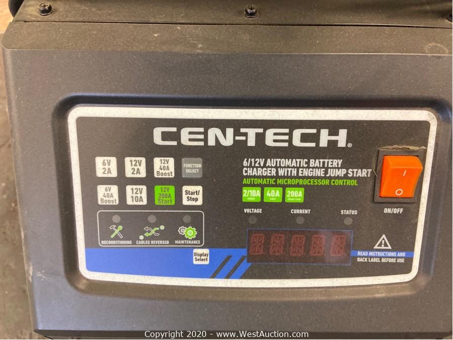 cen tech battery charger clicking