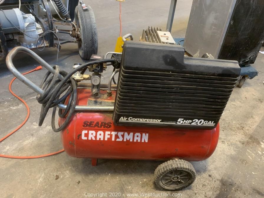 Sears Craftsman 6 Hp 33 Gallon Air Compressor Coast