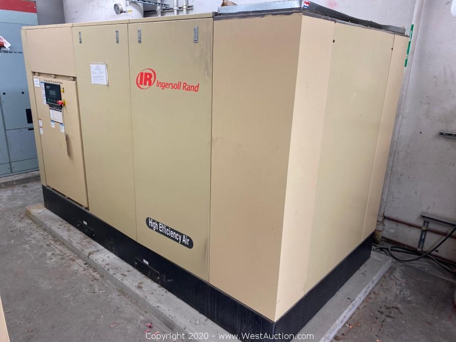 Classified Ad - (2) Ingersoll-Rand Air Compressor HXPE125-2S & Ingersoll-Rand Nirvana Cycling Refrigerated Dryer