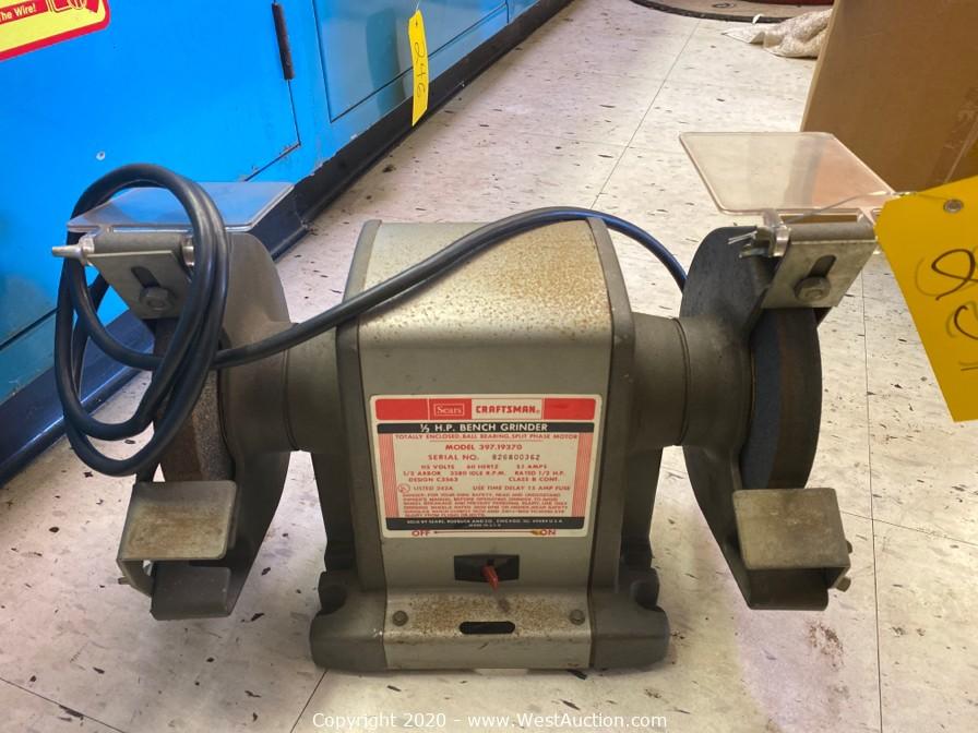 West Auctions Auction Cub's Garage Auction ITEM Craftsman 1/2 HP