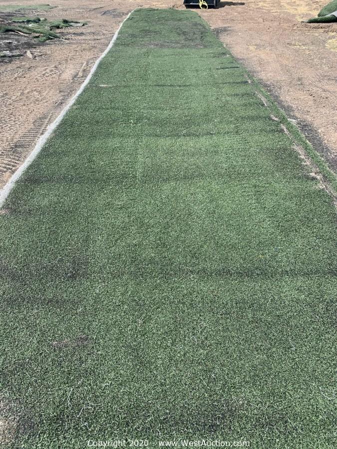 Online Auction of (50) Strips of Commercial Grade Artificial Grass Turf & (50) Bags of Rubber Crumb