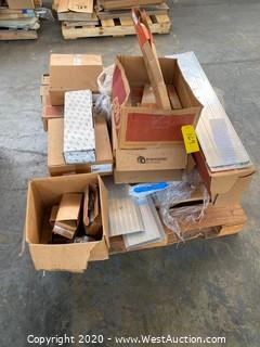 Pallet: Assorted Commercial Door Thresholds, Power Transfer Hardware and Door Closing Mechanisms