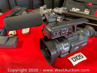JVC HD Camera GY-HM100U KIT (Includes: Libec TH-650 Tripod In Bag, Portabrace Camera Bag, Portabrace Rain Cover)