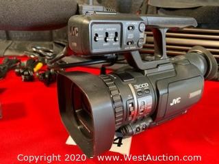 JVC HD Camera GY-HM100U KIT (Includes: Libec TH-650 Tripod In Bag, Portabrace Camera Bag, Portabrace Rain Cover)