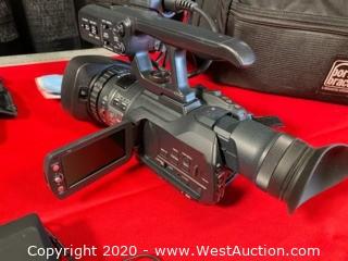 JVC HD Camera GY-HM100U KIT (Includes: Libec TH-650 Tripod In Bag, Portabrace Camera Bag, Portabrace Rain Cover)