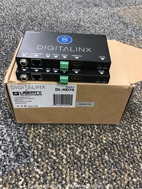 West Auctions Auction Online Surplus Auction Of Corporate Audio Visual Lighting Installation Production And Broadcast Equipment Part 1 Item Digitalinx Dl Hd70 By Liberty Av Solutions Hdmi Extender