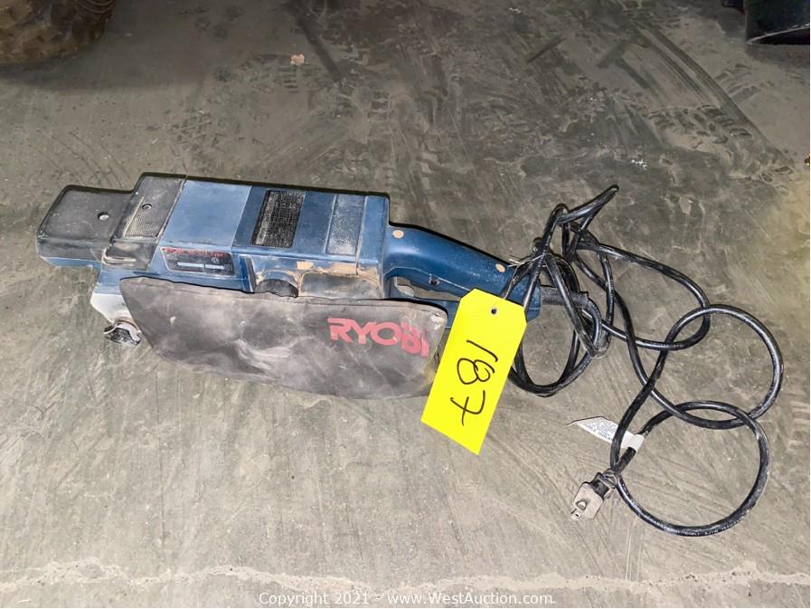 Ryobi be321 belt sander discount