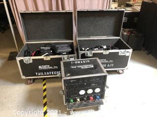 Motion Labs 100AMP 3PH AC Distribution System, Feeder Cables, 4 Pin AC Cables (2) Road Case Quarter Packs