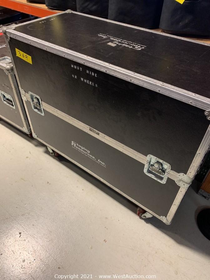 West Auctions Auction Surplus Staging, Cables, and Cases from Event