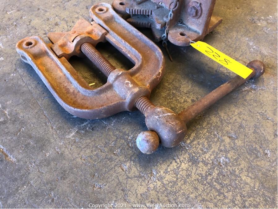 West Auctions Auction Surplus Liquidation of Storage Trailers, Tools