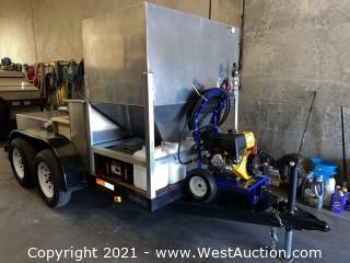 Cereylit Oil and Water Separator Custom Built for Environmentally Sensitive Projects with Mounted Pressure Washer on Tru Trailer