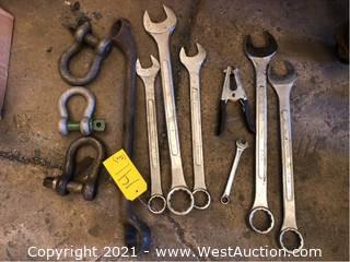 Assorted Wrenches And Shackles