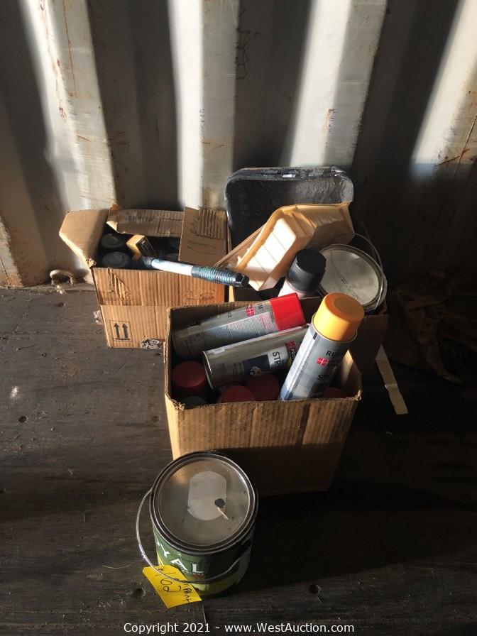 Online Auction of Motorcycles, Shipping Containers, Helmets, and More from Training School