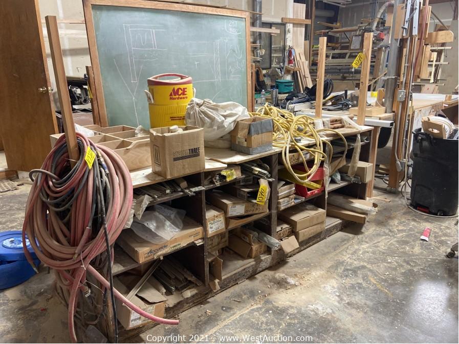 Online Auction of Wood Specialties Cabinetry and Woodworking Equipment