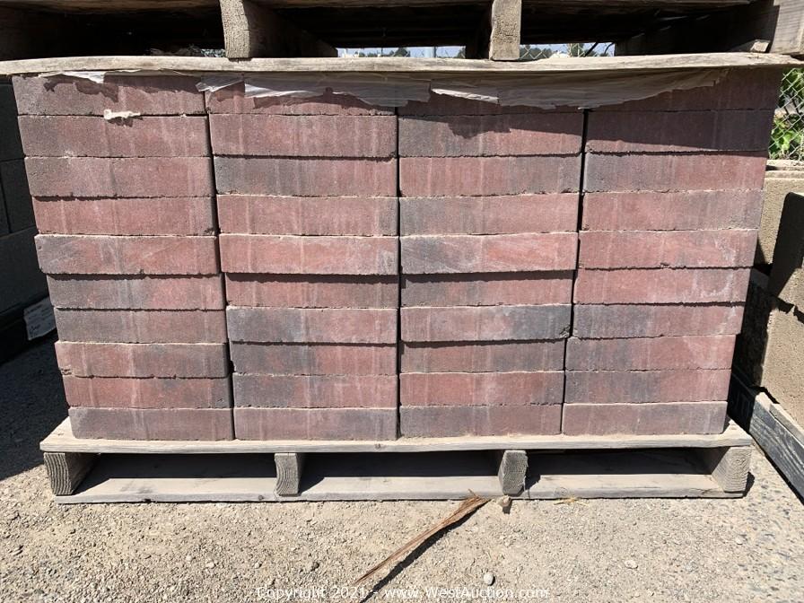 Online Auction of Patio Pavers and Concrete Retaining Wall Blocks for Sale in Dixon, CA