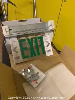Edge-Lit Led Exit Sign