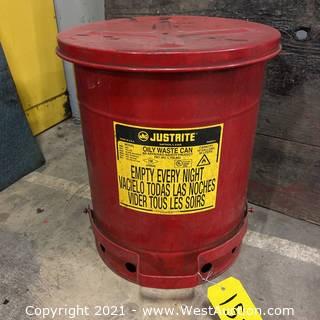 Justrite Oily Waste Can 
