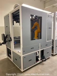 Custom Built Hybrid Coater Tool Pretreatment Module with Stäubli TX60 Industrial Robot Arm