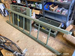8’ Military Hooked Ladder, and (2) Platforms & Storage Box