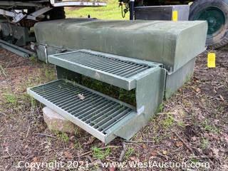 6’ Military Equipment Mountable Storage Box & 2-step Stair