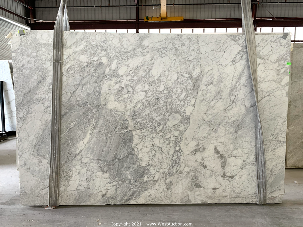 Surplus Auction of (426) Exotic Natural Stone Slabs and (780) Stainless Steel & Porcelain Sinks in Commerce, TX