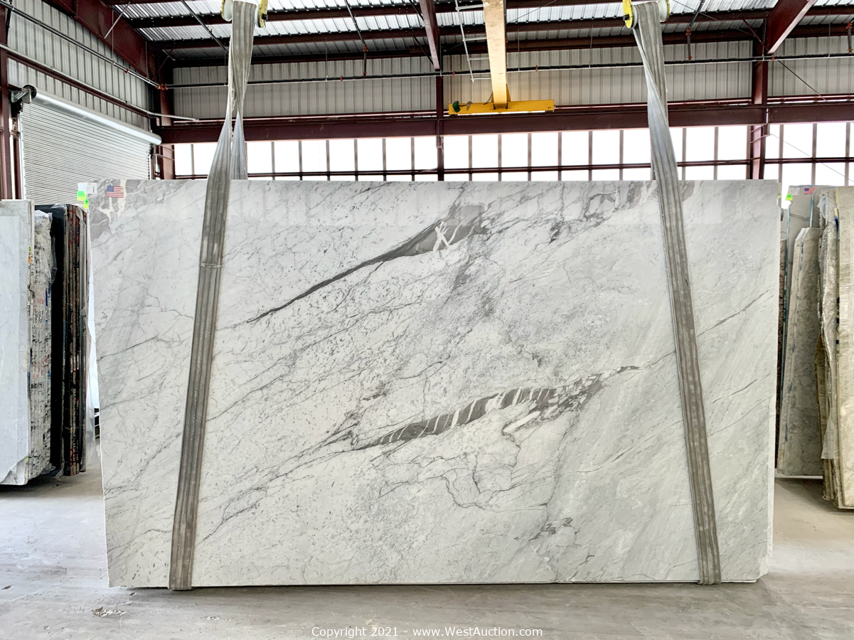 Surplus Auction of (426) Exotic Natural Stone Slabs and (780) Stainless Steel & Porcelain Sinks in Commerce, TX