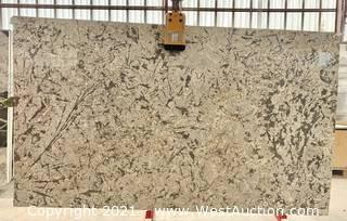 (5) Slabs of Mix Material: Italian Marble, and Brazilian Exotic Granite