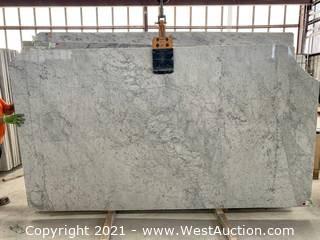 (6) Slabs of Mix Material: Italian Marble, and Brazilian Exotic Granite