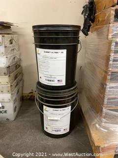 (2) 5 Gallon Buckets Of Summit Ultima -46 Synthetic Lubricant