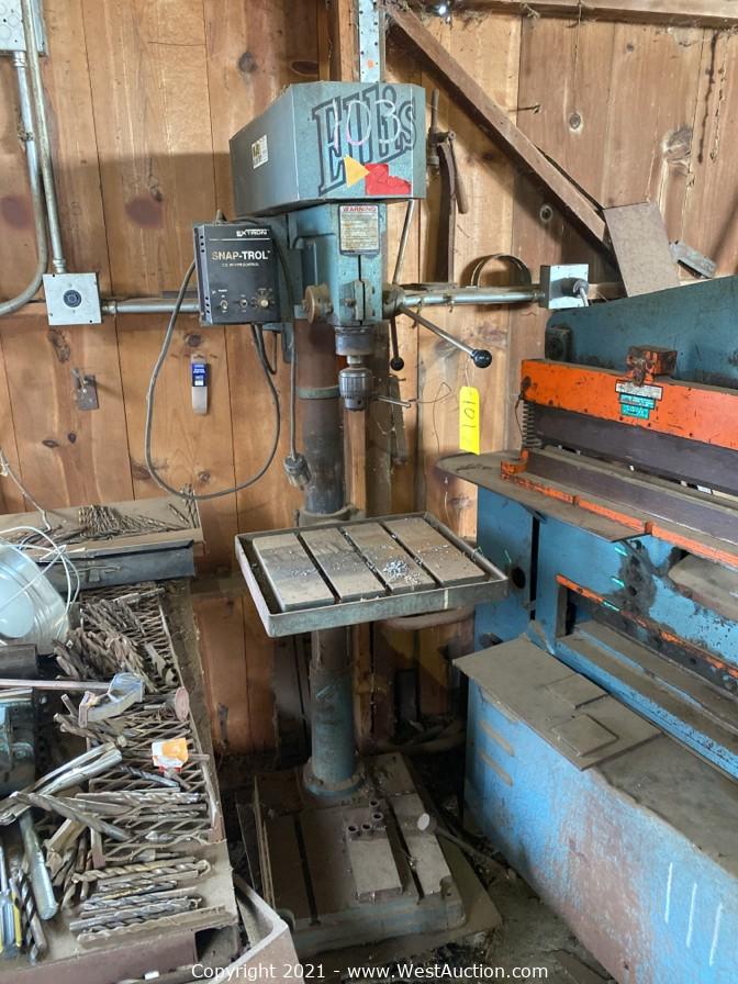 Online Auction of Equipment and Tools from Structural Steel Company 