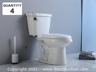 (4) Elongated Two-Piece Toilet OVS-2116