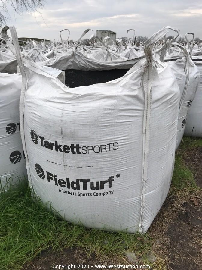 Surplus Auction of (188) Bags of Rubber Crumb/Sand Mixture and (30) Turf Shock Pads in Woodland, California