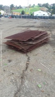 Pallet of (22) Pieces of Perforated Metal 