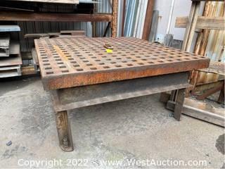 5’x5’ Steel Acorn Style Welding Table 
