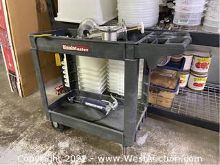 Haulmaster Rolling Shop Cart With Contents 