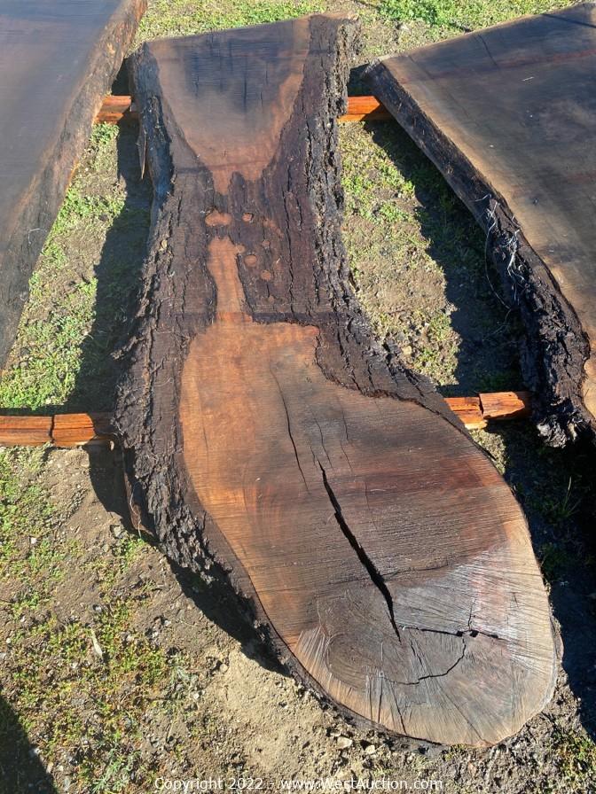 West Auctions Auction Online Auction of Live Edge Wood Slabs and